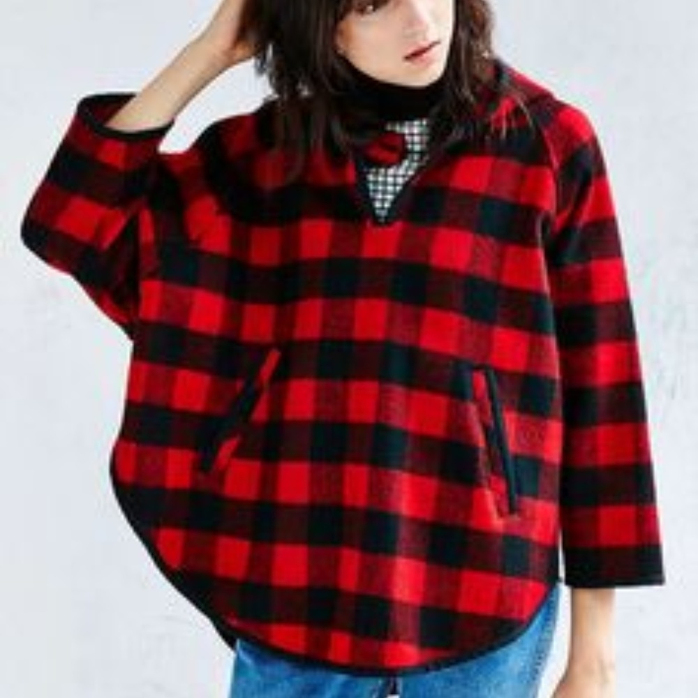Woolrich with A&F Buffalo Check Popover Hoodie